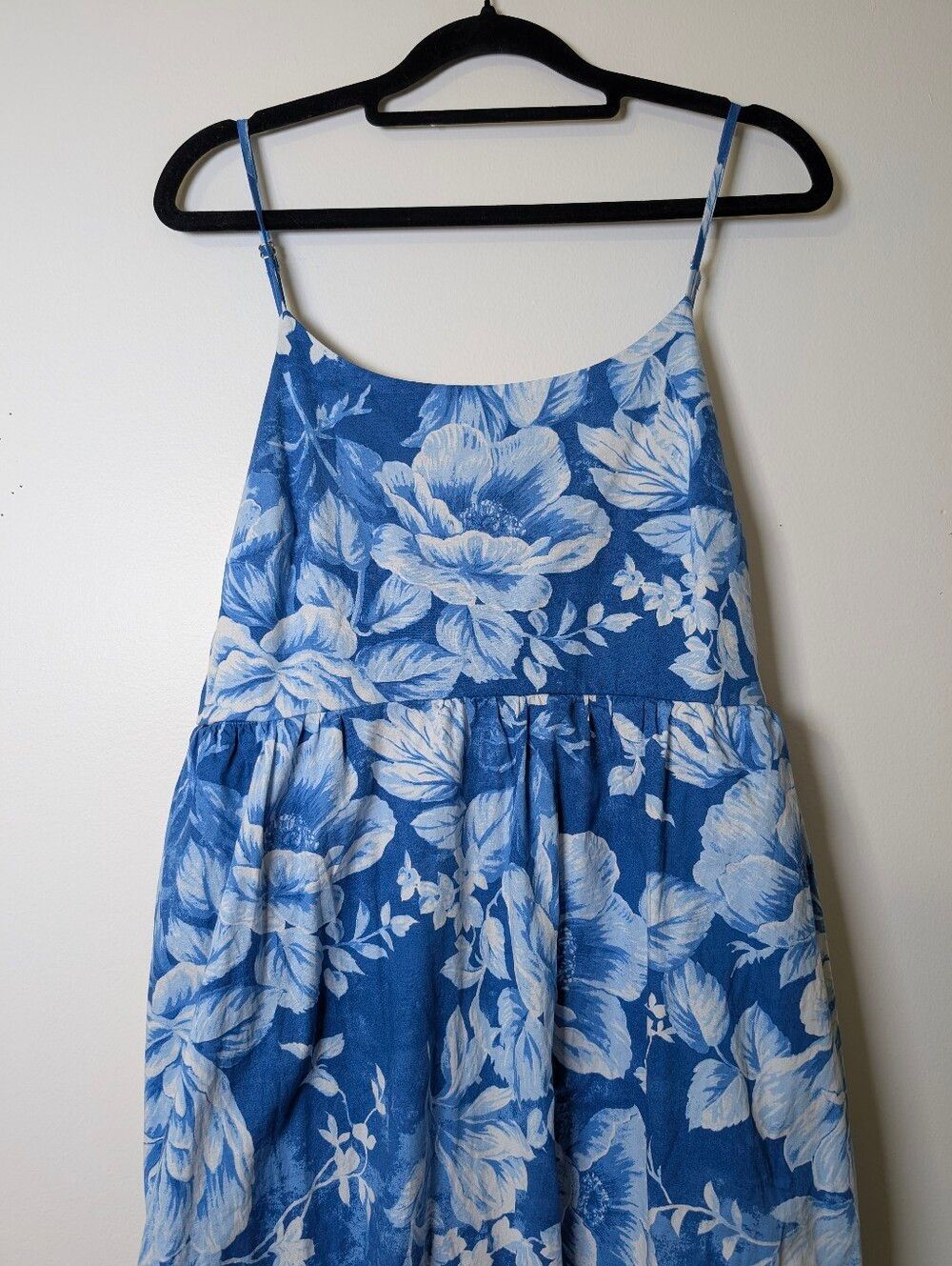 Joie Blue Floral Maxi Dress Size 10 Cottagecore Coastal Garden Party Feminine - Picture 3 of 11